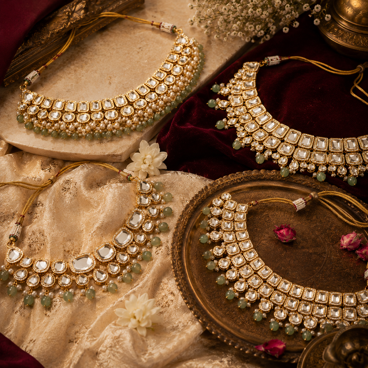 Kundan Short Necklaces