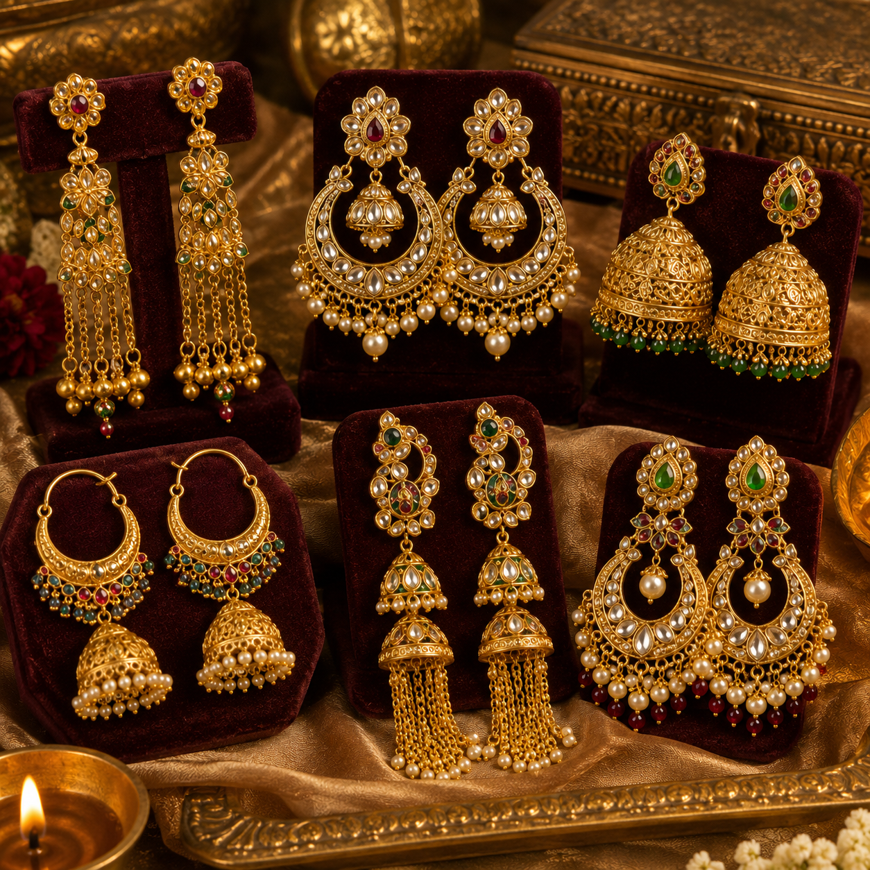 Yellow Gold Earrings