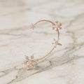 Rose Gold Celestial Snowflake Ear Cuff