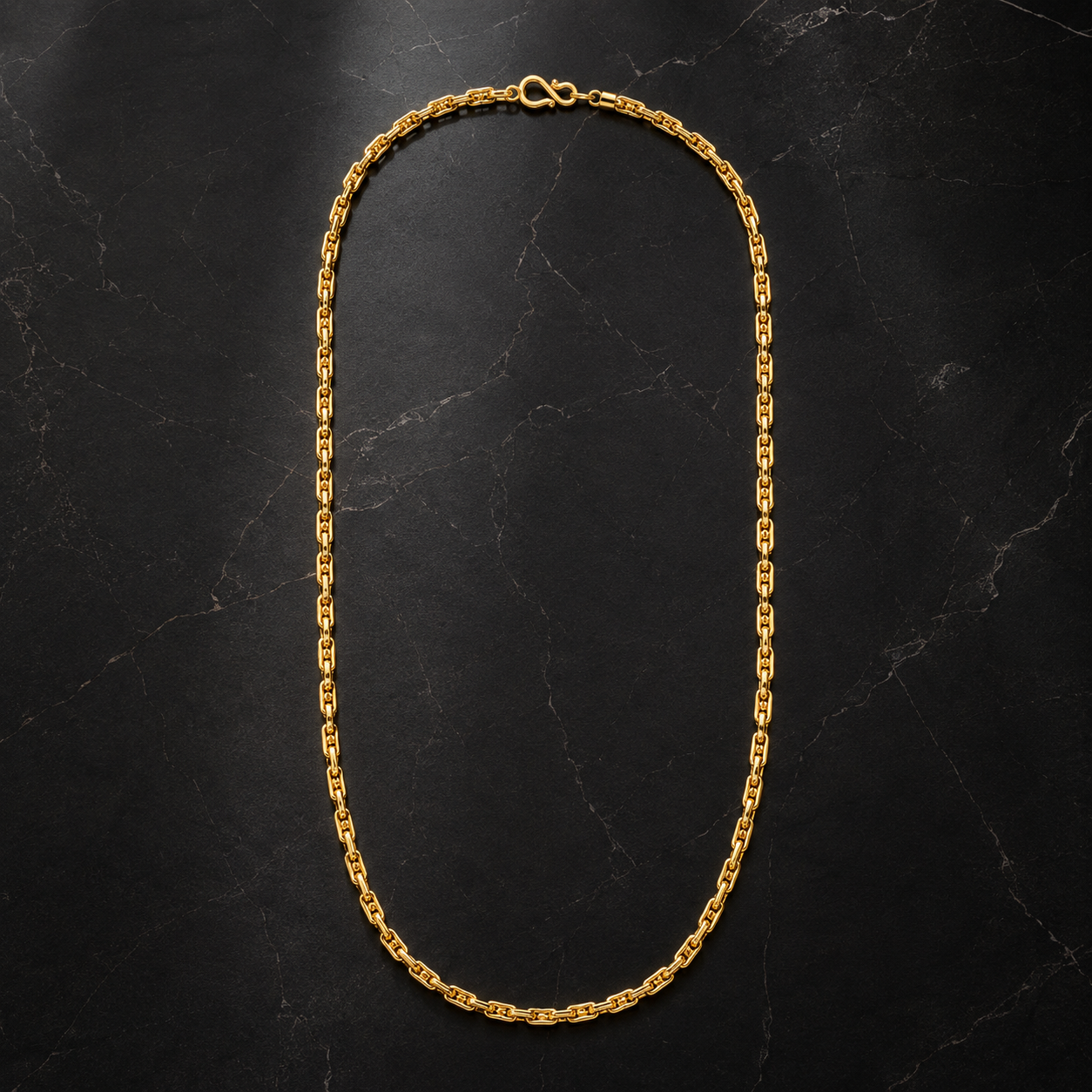 Gold Anchor Link Long Chain
