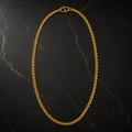 Gold Smooth Rolo Link Chain