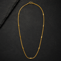 Gold Tube Bar Station Chain