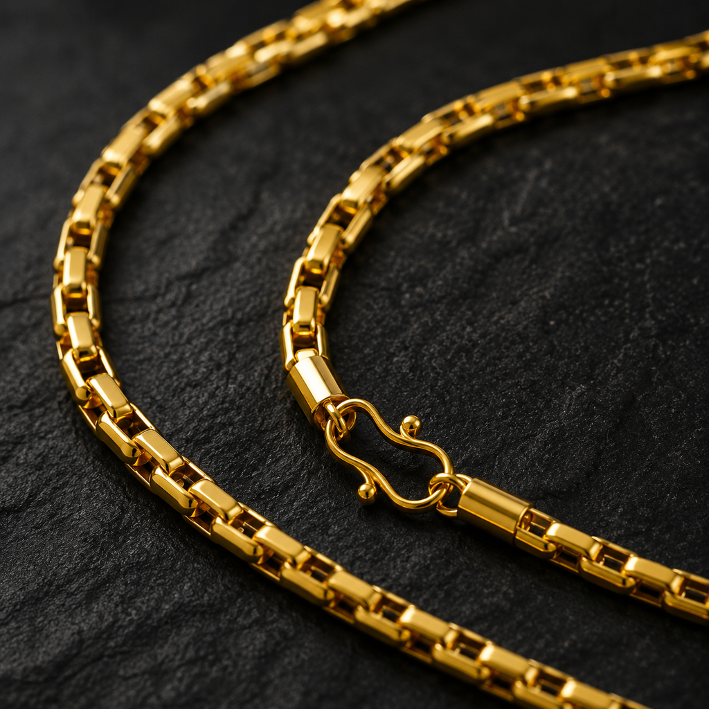 Gold Box Link Chain