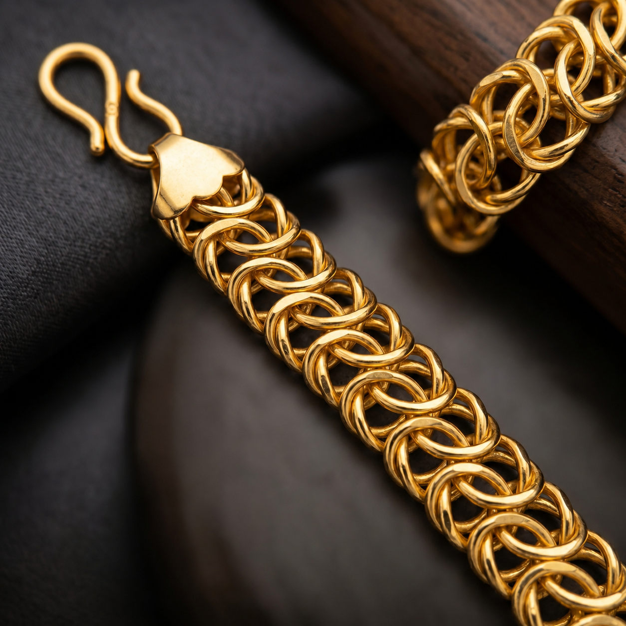Gold Byzantine Chainmail Bracelet