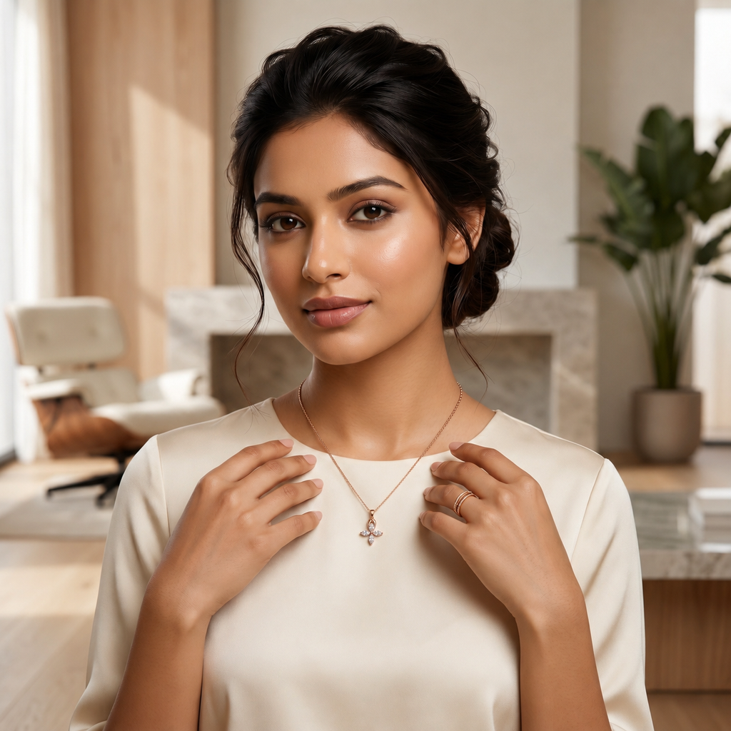 RG Marquise Bloom Pendant Necklace