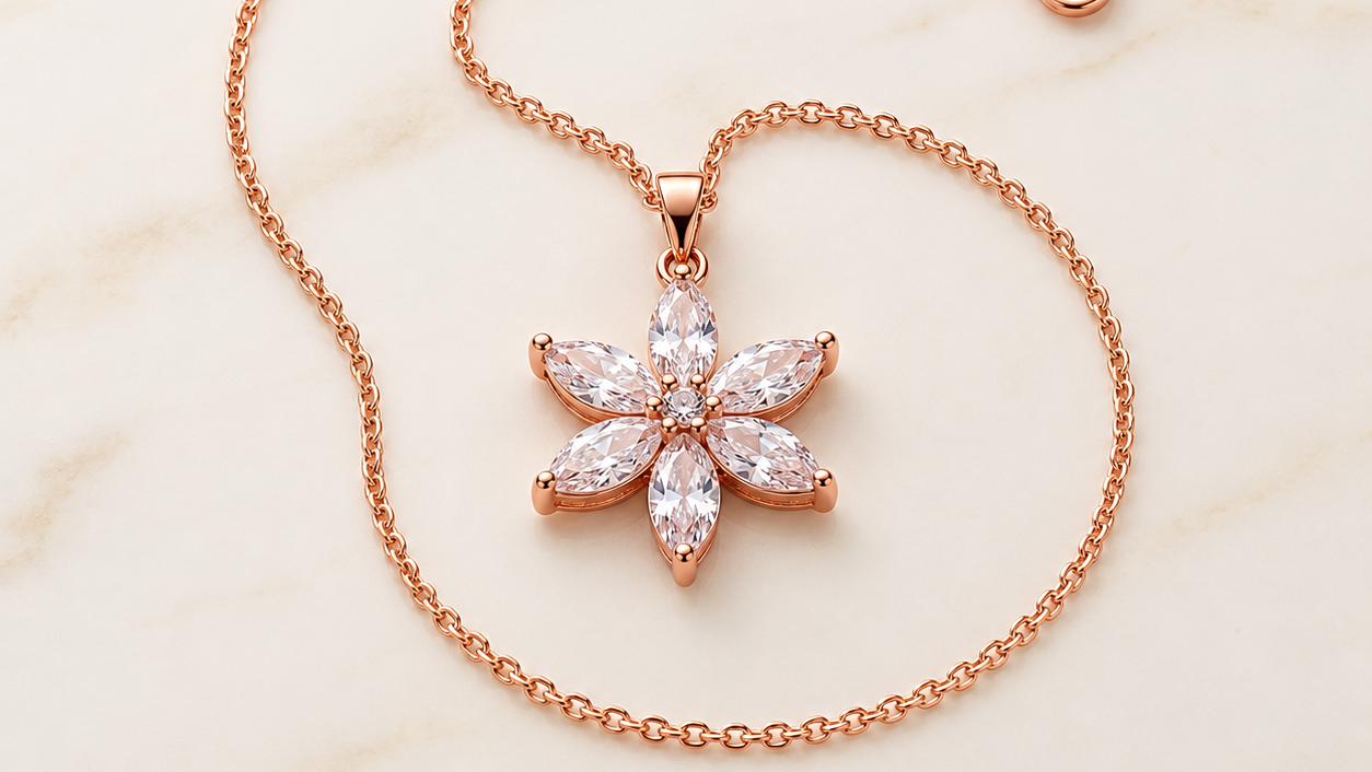 RG Marquise Daisy Necklace