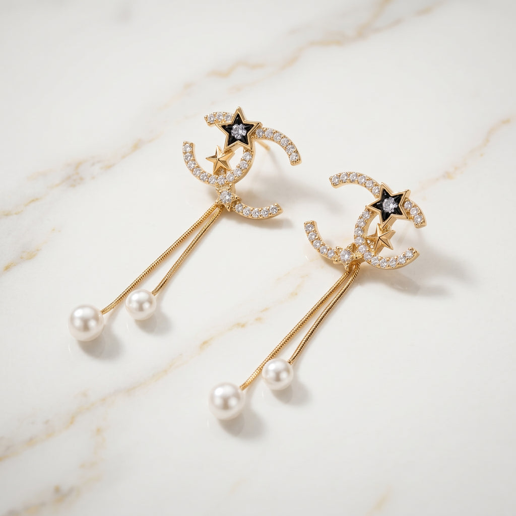 Gold Celestial Star Moon Convertible