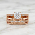 RG Triple Band Solitaire Ring