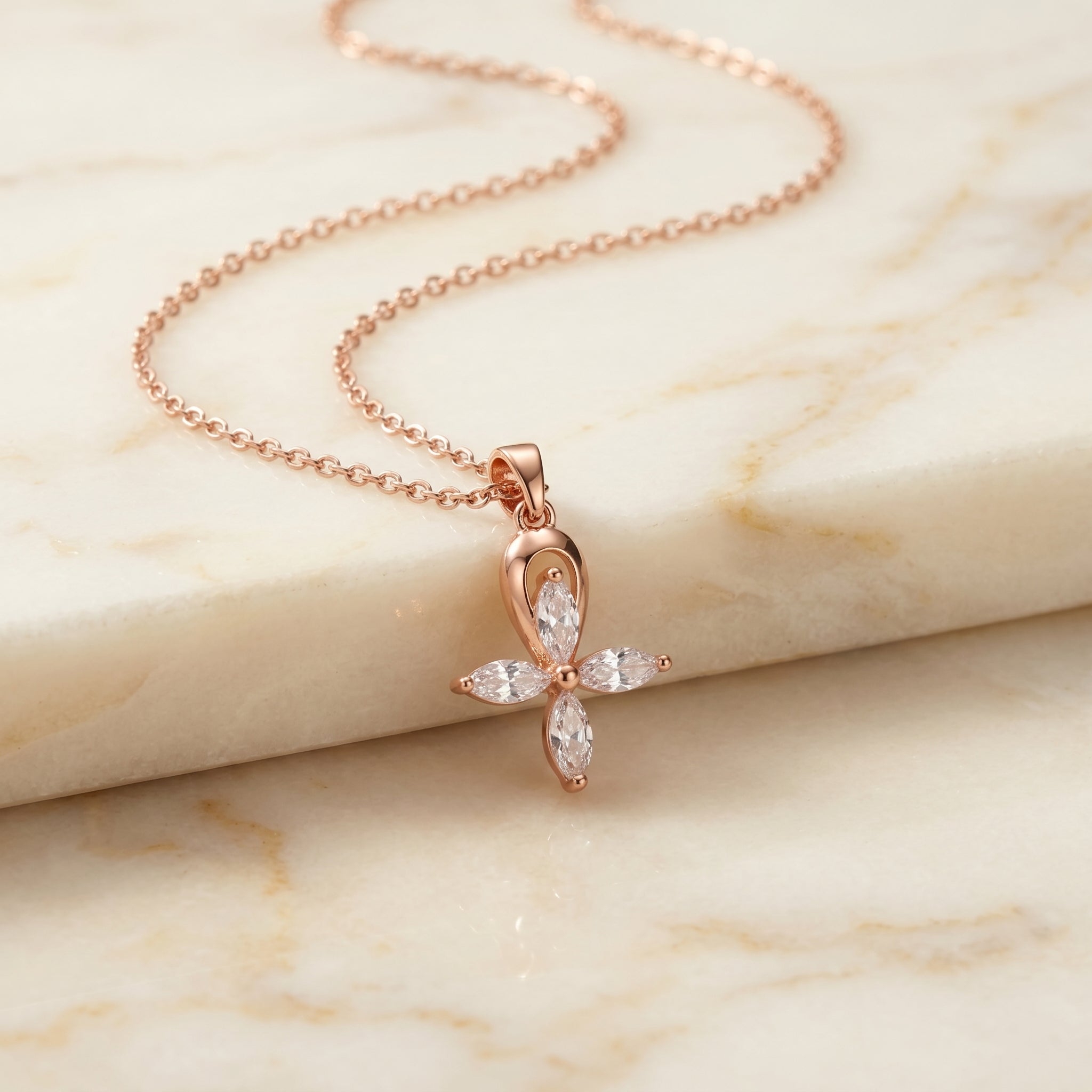RG Marquise Bloom Pendant Necklace