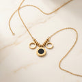 RG Roman Numeral Disc Necklace