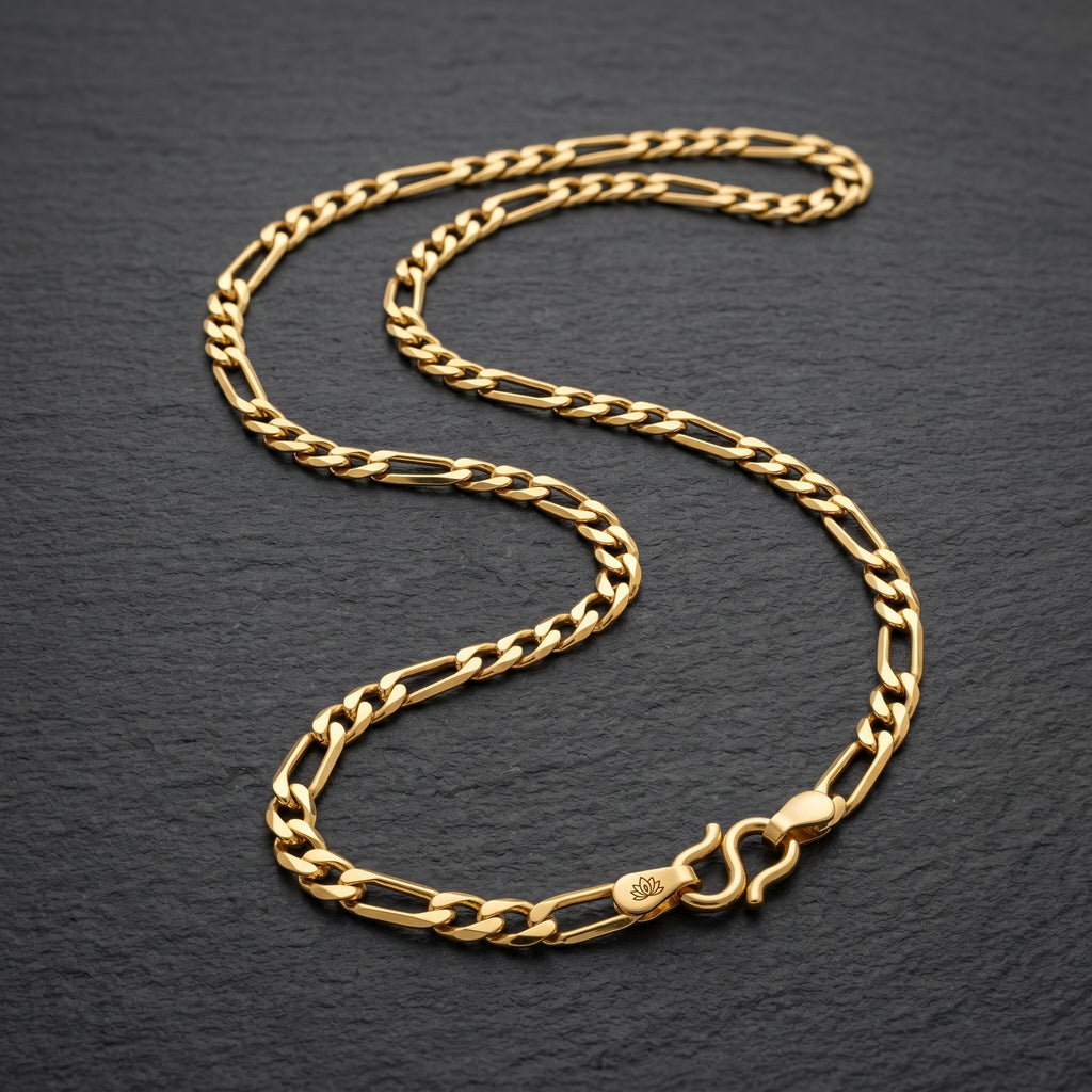 Gold Figaro Link Chain