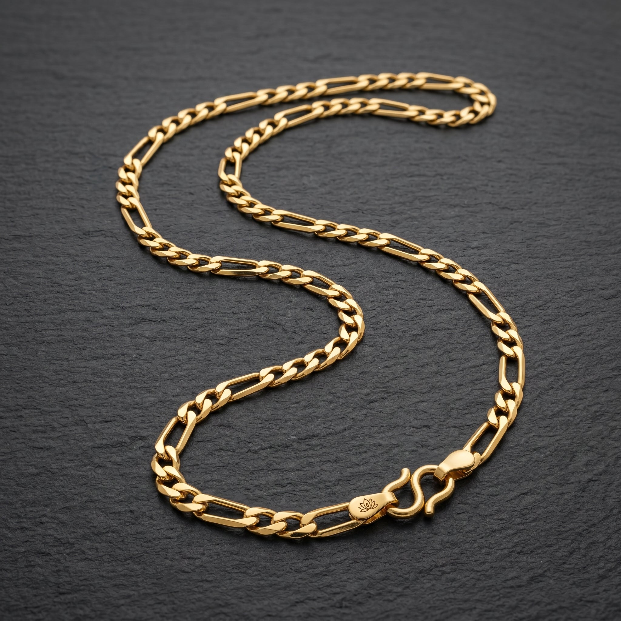 Gold Figaro Link Chain