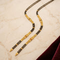 Gold Meenakari Ruby Long Mangalsutra