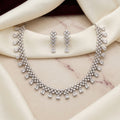 Crosshatch Lattice Teardrop Necklace Set