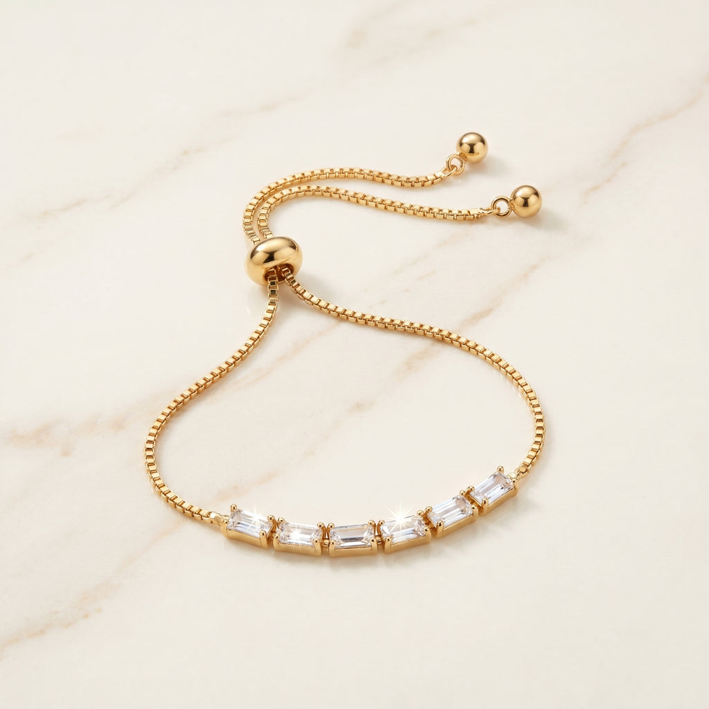 RG Baguette Bar Slider Bracelet