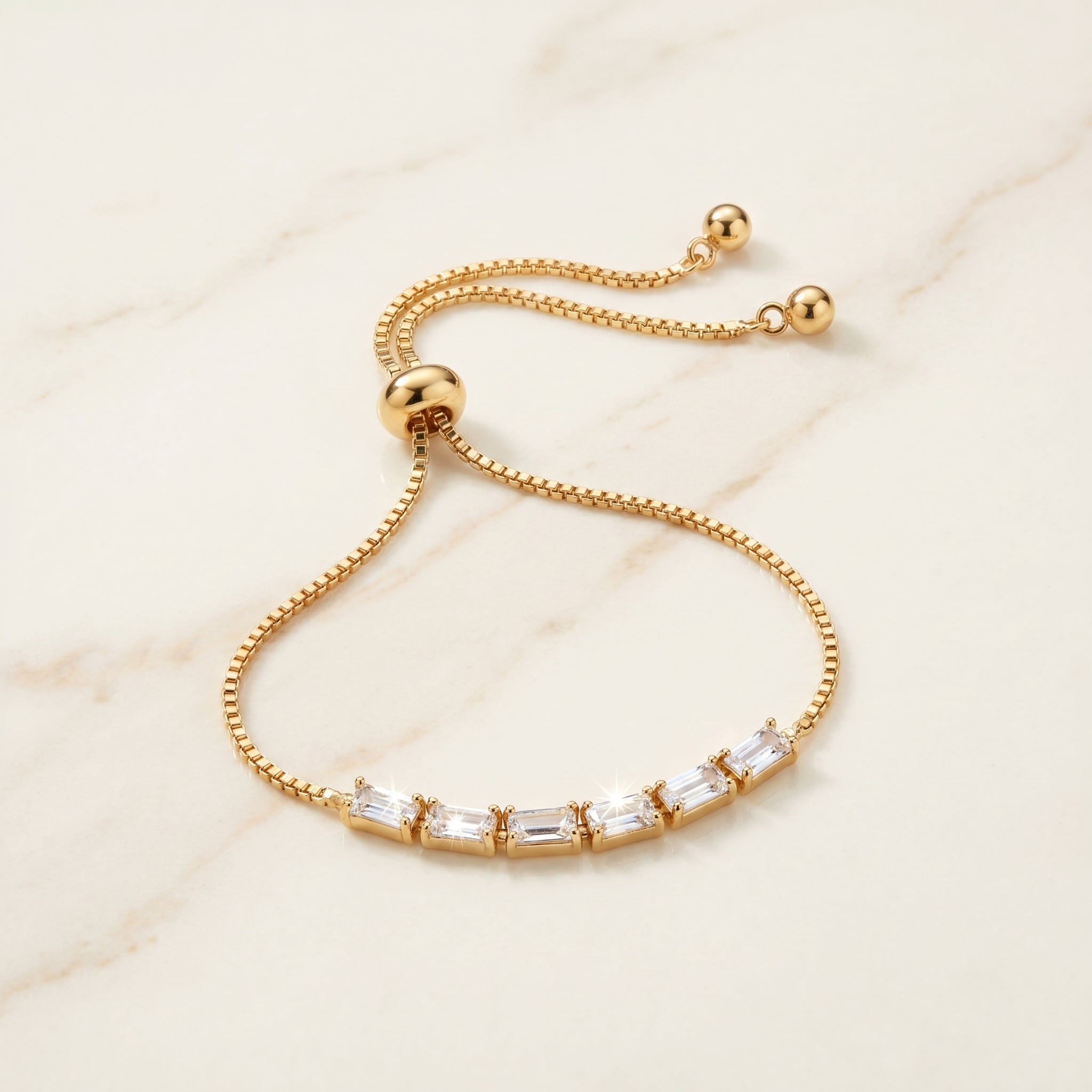 RG Baguette Bar Slider Bracelet