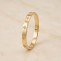 Gold Clover Crystal Bangle