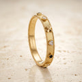 Gold Heart Star Flower Charm Bangle