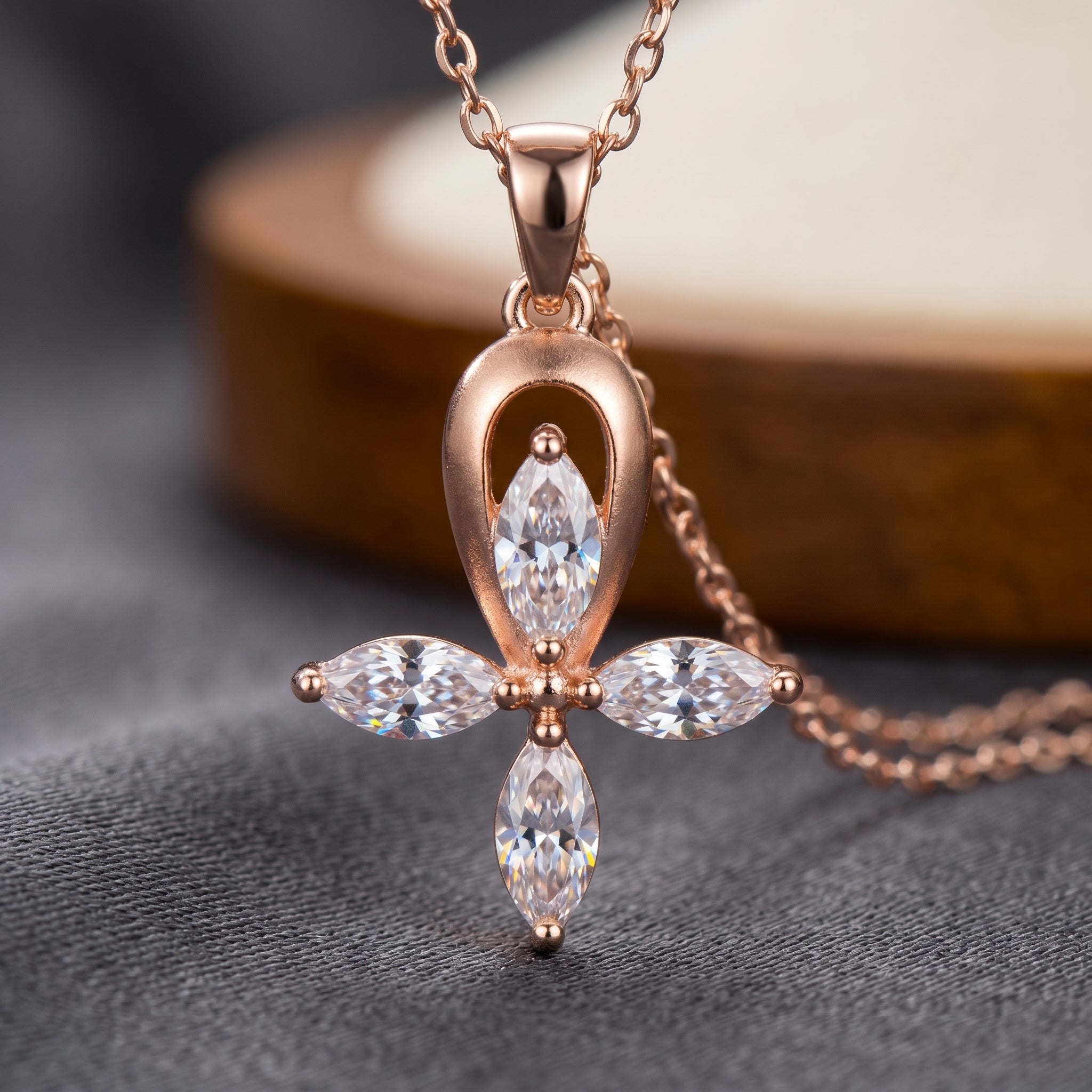 RG Marquise Bloom Pendant Necklace