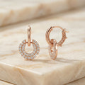 Rose Gold Pavé Circle Lock Bali
